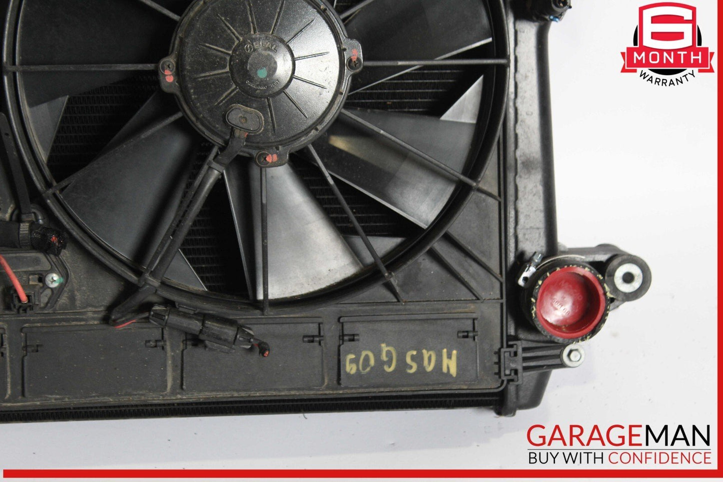 09-19 Maserati GranTurismo 4.2L Water Cooling Radiator A/C Condenser OEM