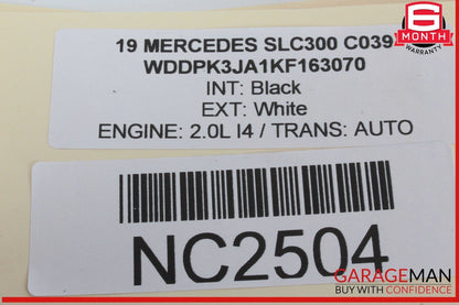 12-20 Mercedes R172 SLC300 SLK250 Convertible Top Hydraulic Pump Motor OEM