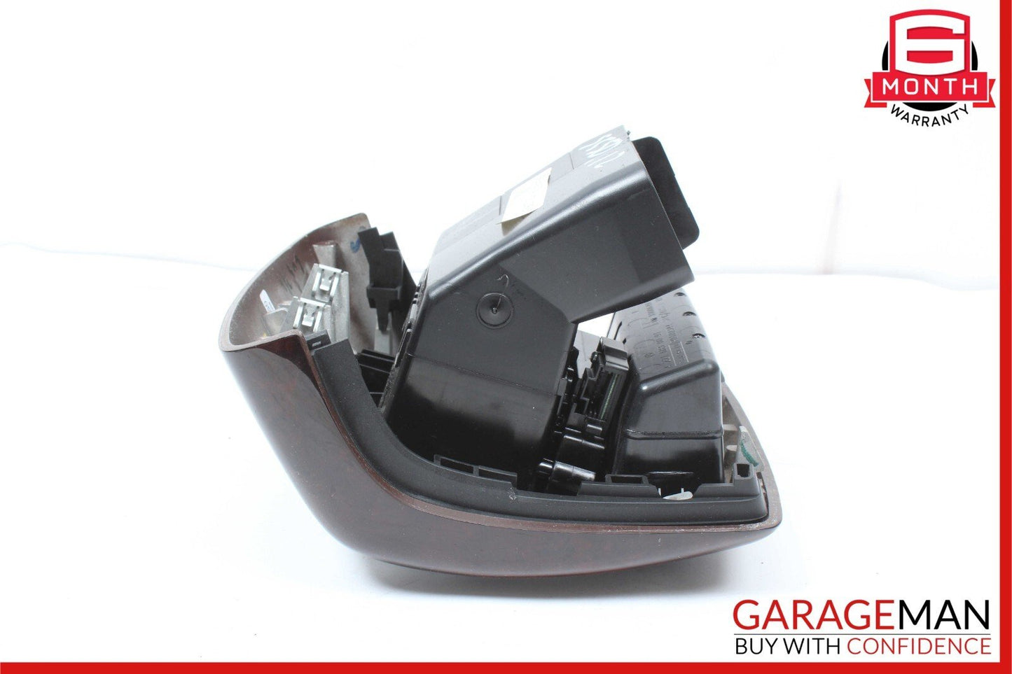 07-13 Mercedes W221 S550 Rear Center Console AC A/C Air Vent Trim Bezel Wood OEM