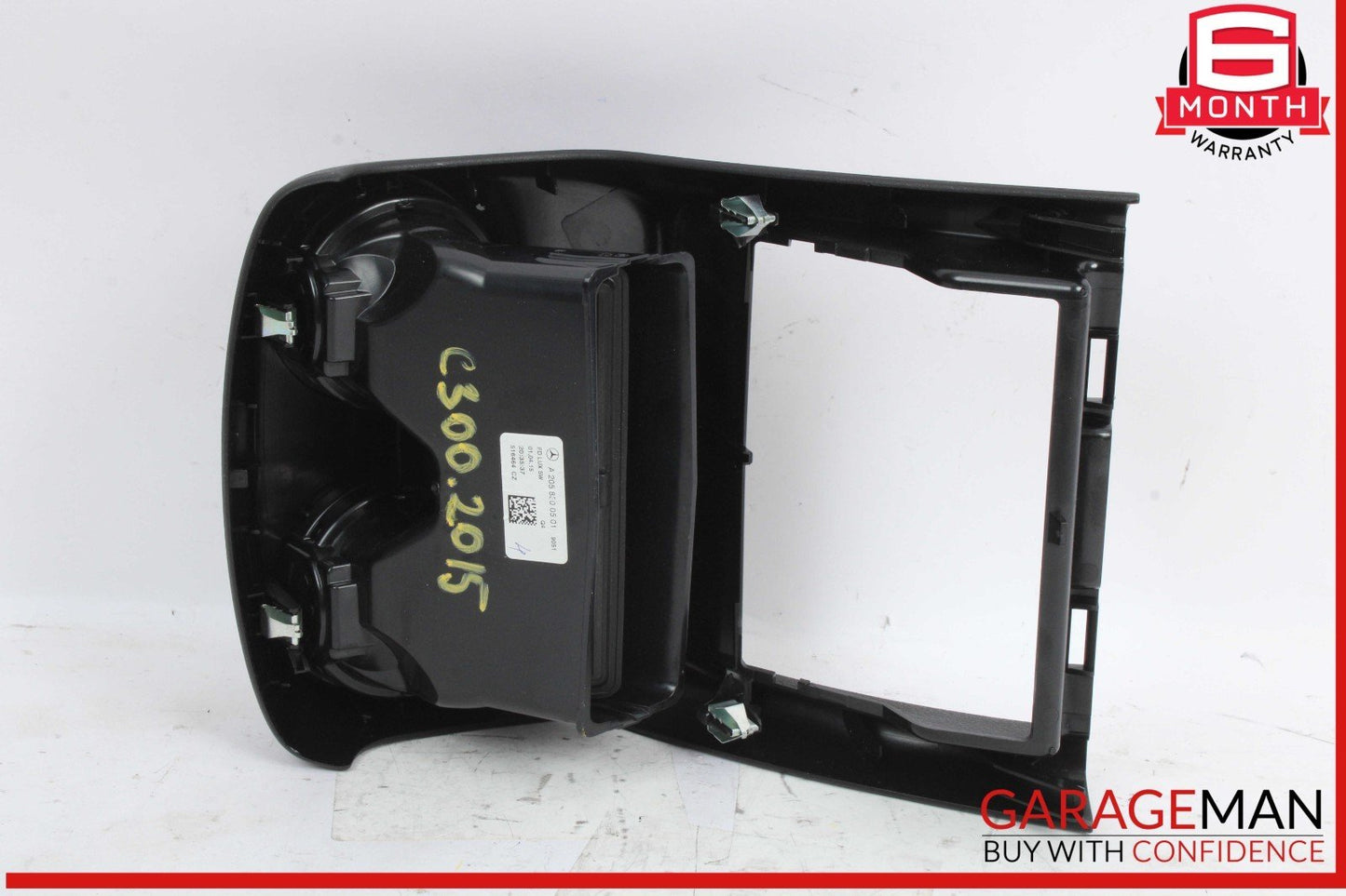 15-20 Mercedes W205 C300 C350e Rear Center Console AC Air Vent Trim OEM