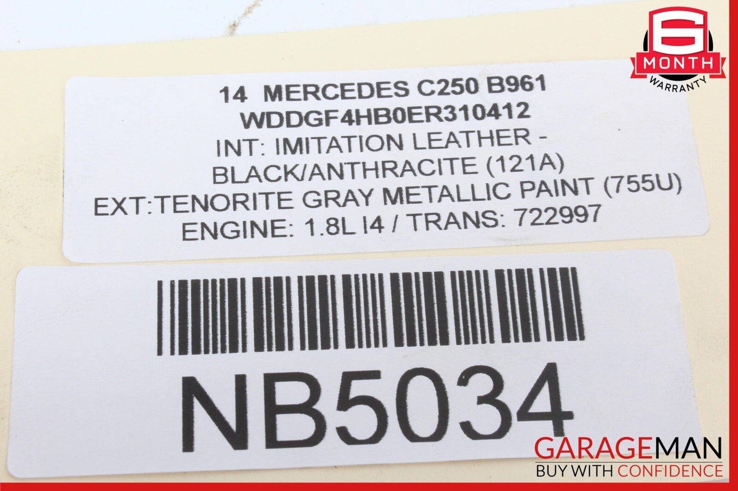 08-17 Mercedes W204 C250 E400 Front Left Side Lower Control Arm RWD OEM