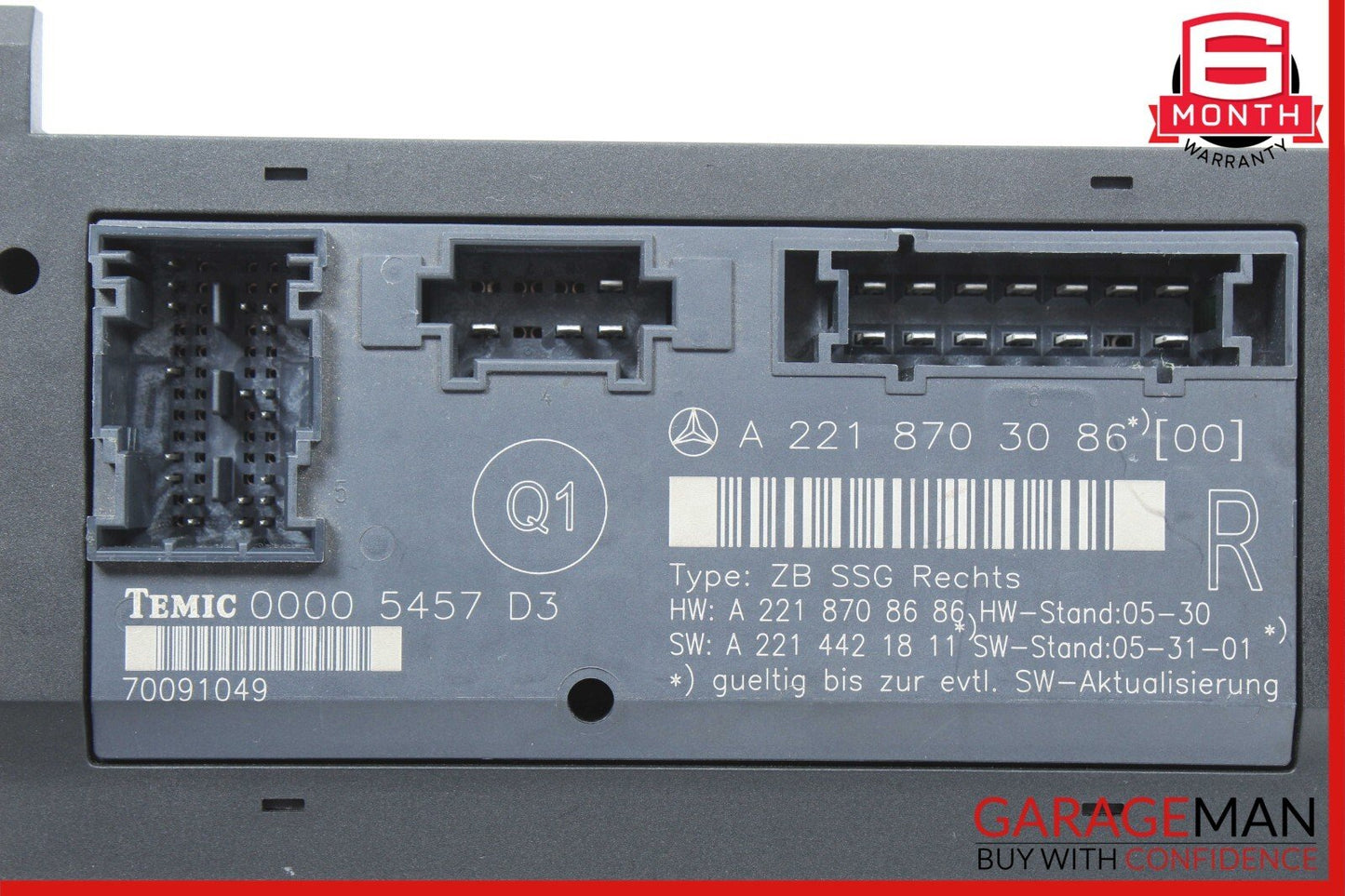 07-09 Mercedes W221 S550 S600 Front Right Passenger Under Seat Control Unit OEM