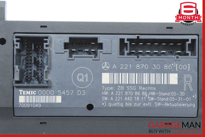 07-09 Mercedes W221 S550 S600 Front Right Passenger Under Seat Control Unit OEM
