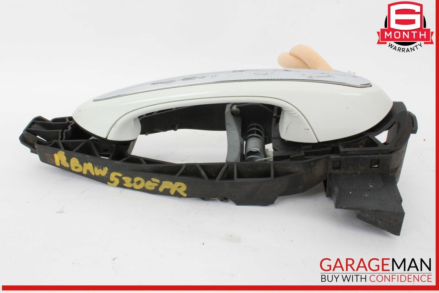 17-20 BMW 530E Front Right Passenger Side Exterior Door Handle White 9881776 OEM