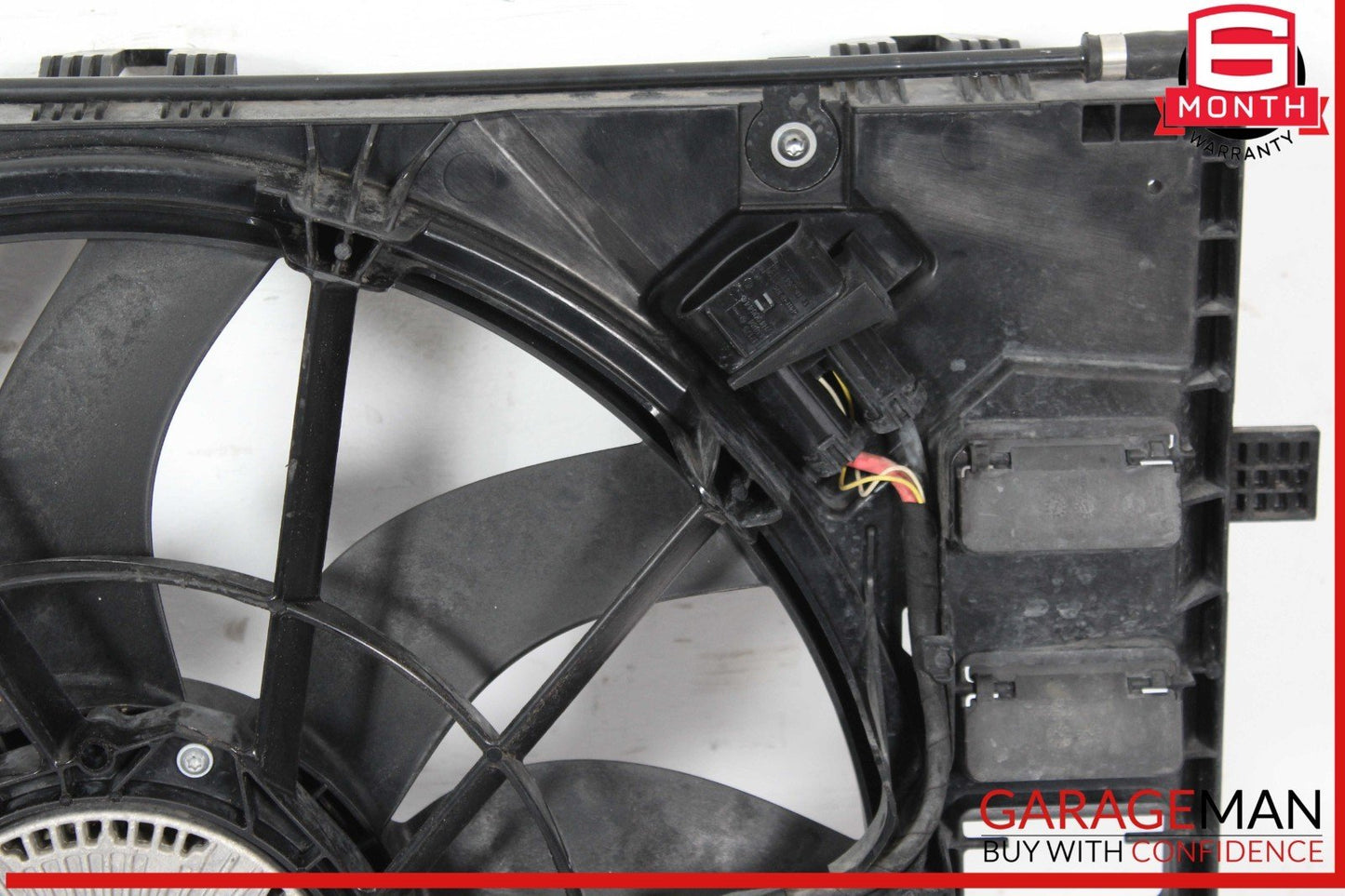 11-18 Porsche Cayenne 958 Engine Cooling Fan Motor Shroud Assembly OEM