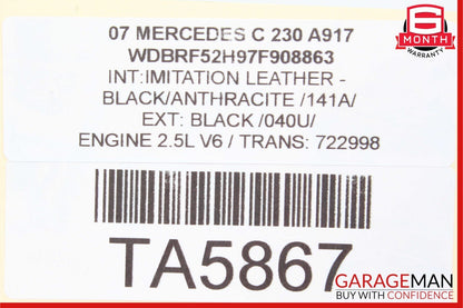 01-07 Mercedes W203 C230 C240 Rear Left Side Door Computer Control Module Unit