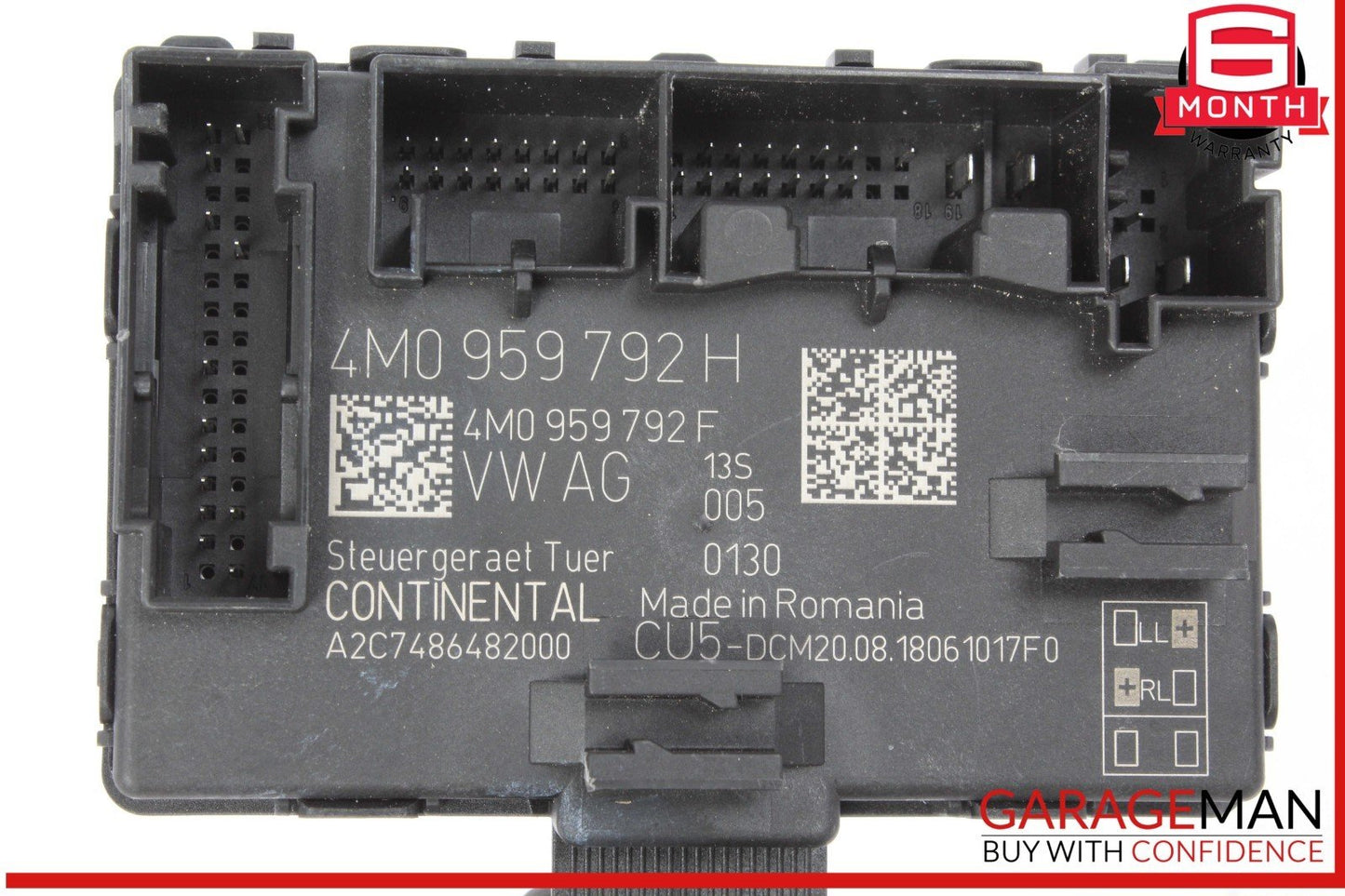 17-24 Audi Q7 Front Right Passenger Side Door Control Module Unit 4M0959792H OEM
