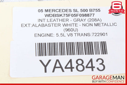 03-08 Mercedes R230 SL500 SL600 Door Keyless Go Antenna Module 2308200075 OEM