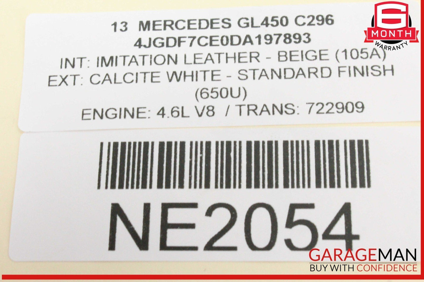 11-20 Mercedes X166 GL450 CLS550 Right Side High Pressure Fuel Pump Line OEM