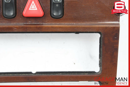98-02 Mercedes W210 E300 Front Center Console Dash Hazard Switch Trim OEM