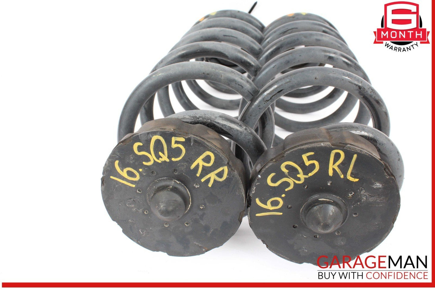14-17 Audi SQ5 Rear Left and Rear Right Side Coil Spring Set of 2 OEM