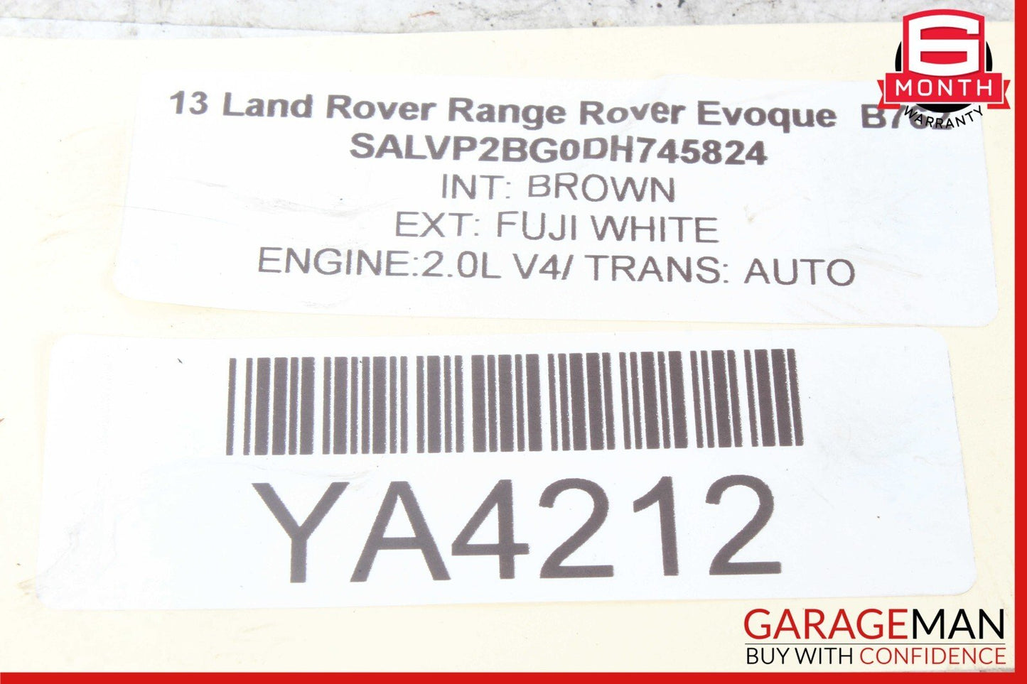 12-13 Land Rover Range Rover Evoque L538 ABS Pump Hydraulic Control Module Unit