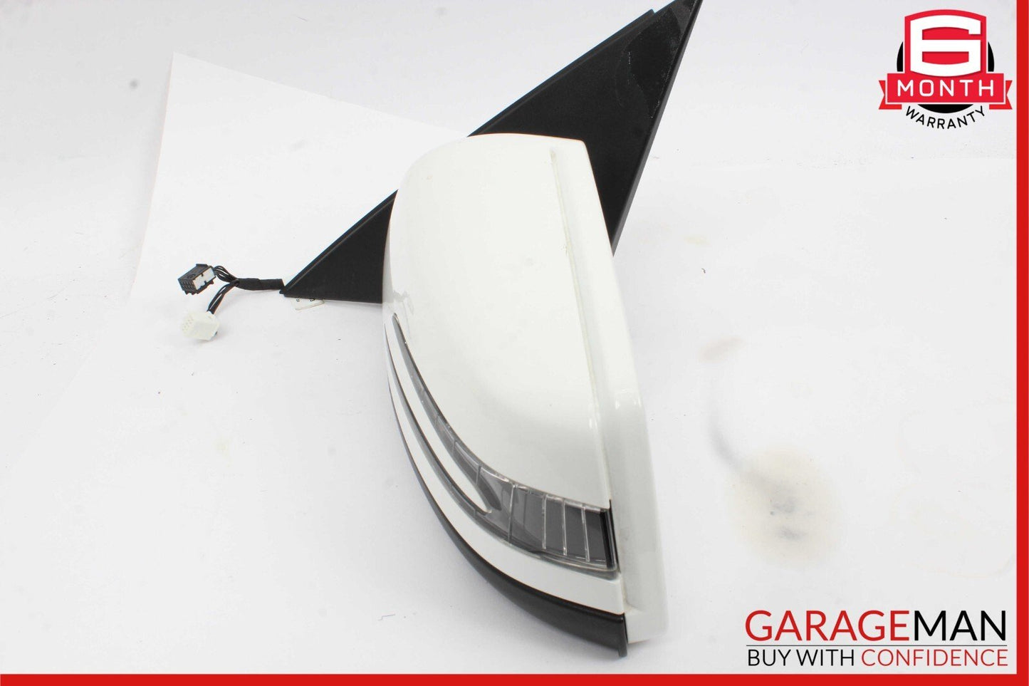 12-14 Mercedes W204 C250 Front Left Side Mirror Rear View Door Polar White