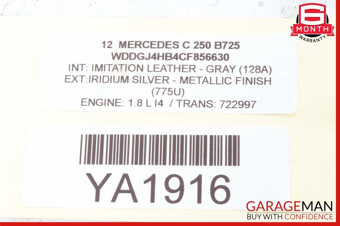 08-17 Mercedes W204 C250 C300 C350 Front Left Driver Side Upper Control Arm OEM