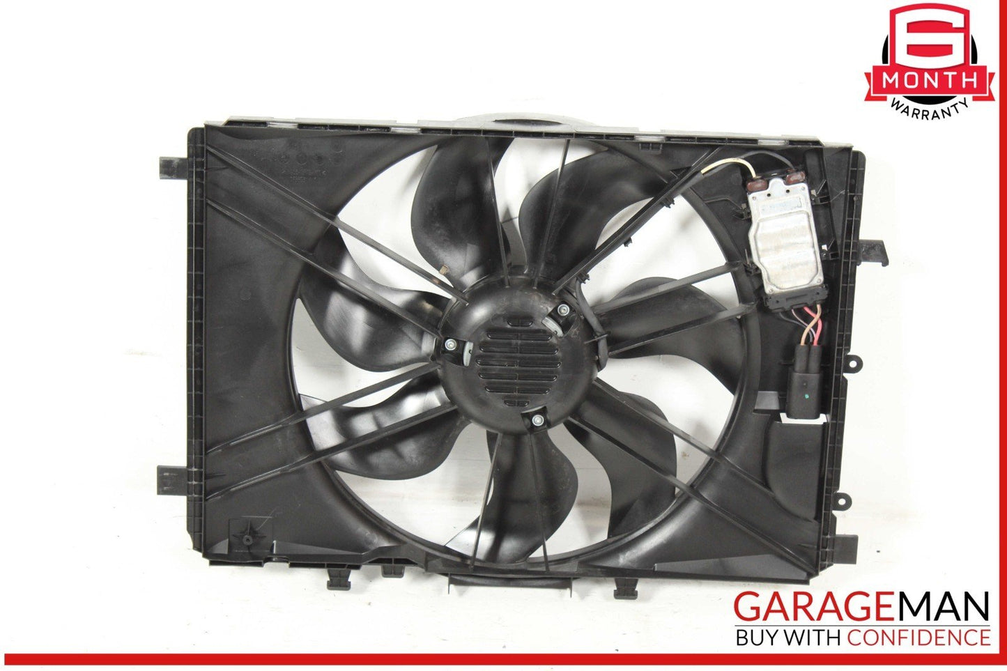 08-18 Mercedes W212 E350 C300 Engine Radiator Cooling Fan Motor Shroud Assy OEM