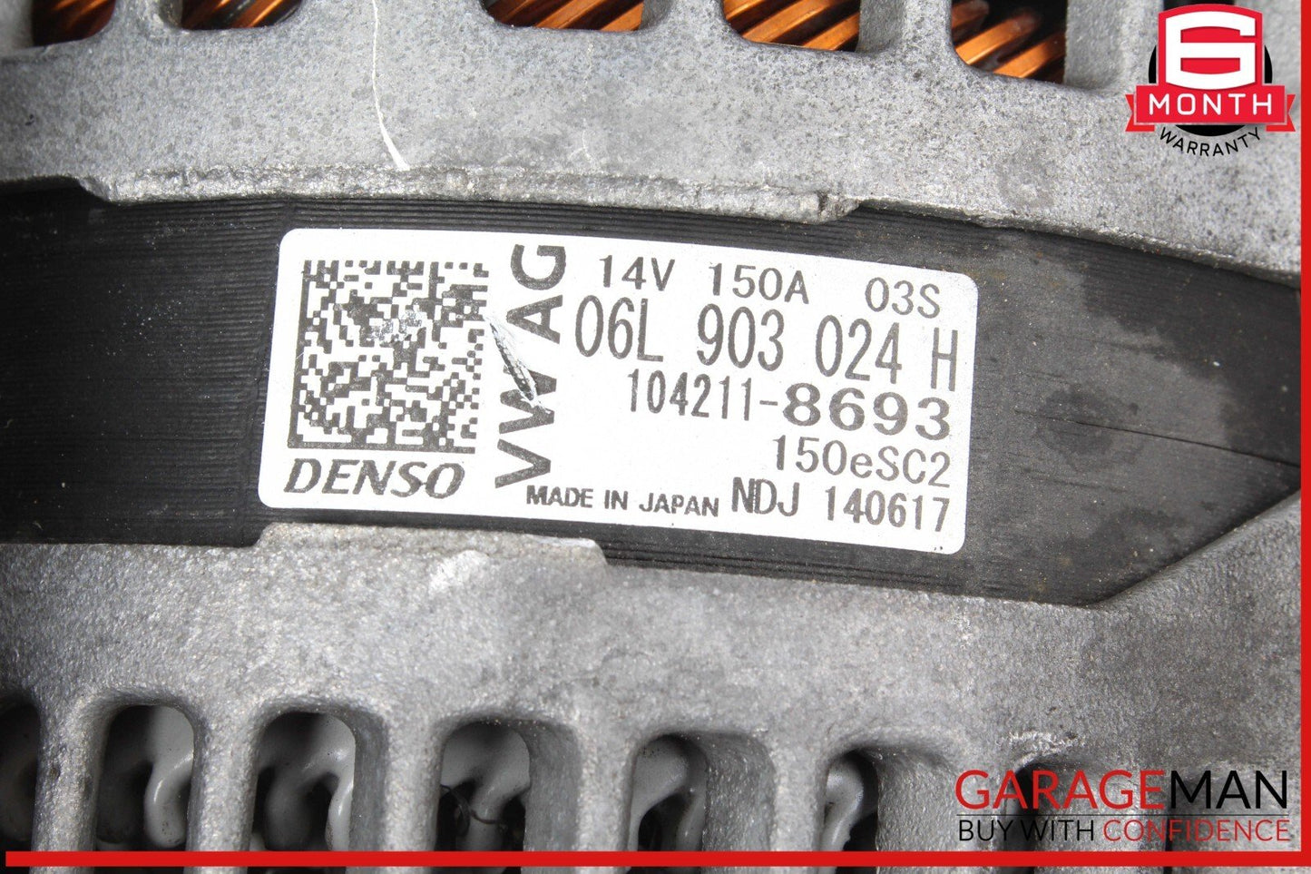 17-20 Audi A4 Engine Motor Alternator Generator 06L903024H OEM