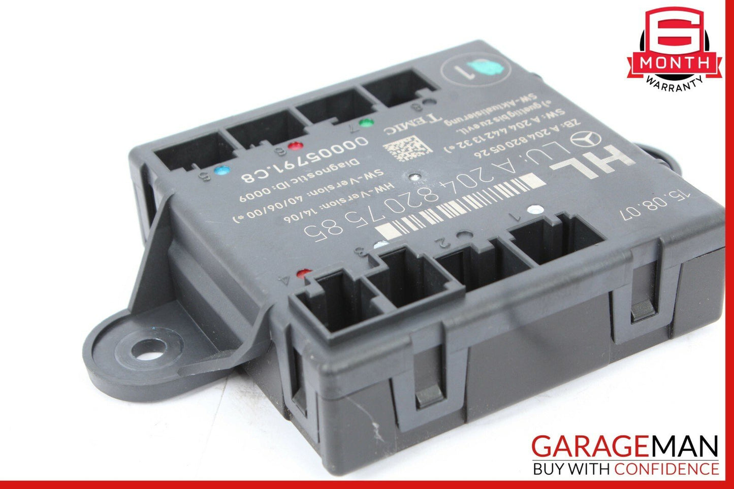 08-14 Mercedes W204 C300 C350 Rear Left Driver Side Door Control Module OEM