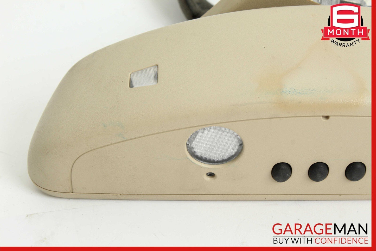 08-14 Mercedes W204 C250 C300 Top Upper Rear View Mirror Assembly Beige OEM