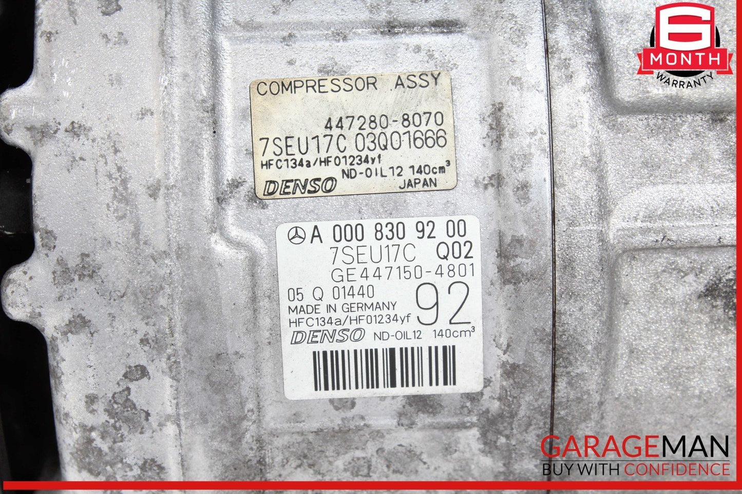 13-16 Mercedes X166 GL450 4MATIC AC A/C Air Conditioning Compressor 0008309200