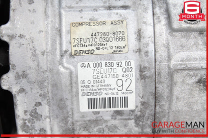 13-16 Mercedes X166 GL450 4MATIC AC A/C Air Conditioning Compressor 0008309200