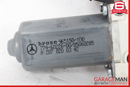 10-17 Mercedes W207 E350 E400 Left Side Door Window Regulator Motor Unit OEM