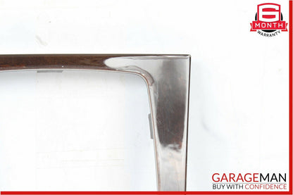 08-15 Mercedes C250 C300 C350 E350 Center Console Shift Shifter Bezel Trim Wood