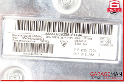 03-06 Porsche Cayenne 955 Phone Telephone Control Module Unit 7L5035729A OEM