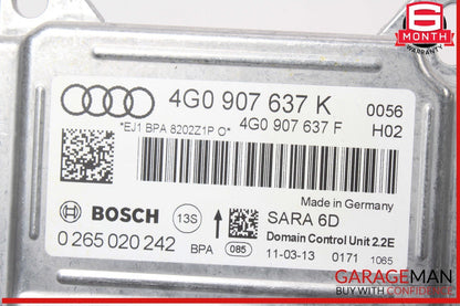 12-18 Audi A6 A7 Yaw Rate Accelerator Stability Speed Control Sensor 4G0907637K