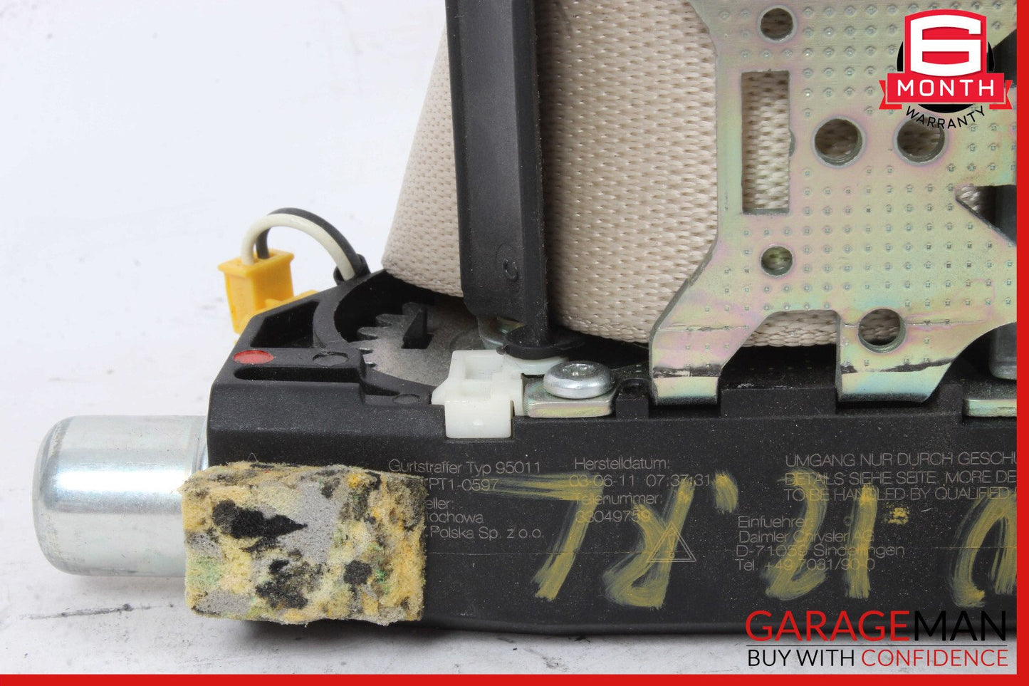 07-13 Mercedes W221 S550 S400 Rear Left Side Seat Belt Seatbelt Retractor OEM