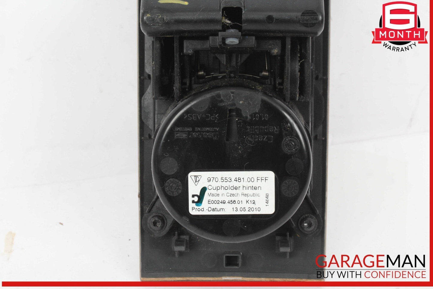 10-16 Porsche Panamera 970 Rear Center Console Cup Holder Panel Trim OEM