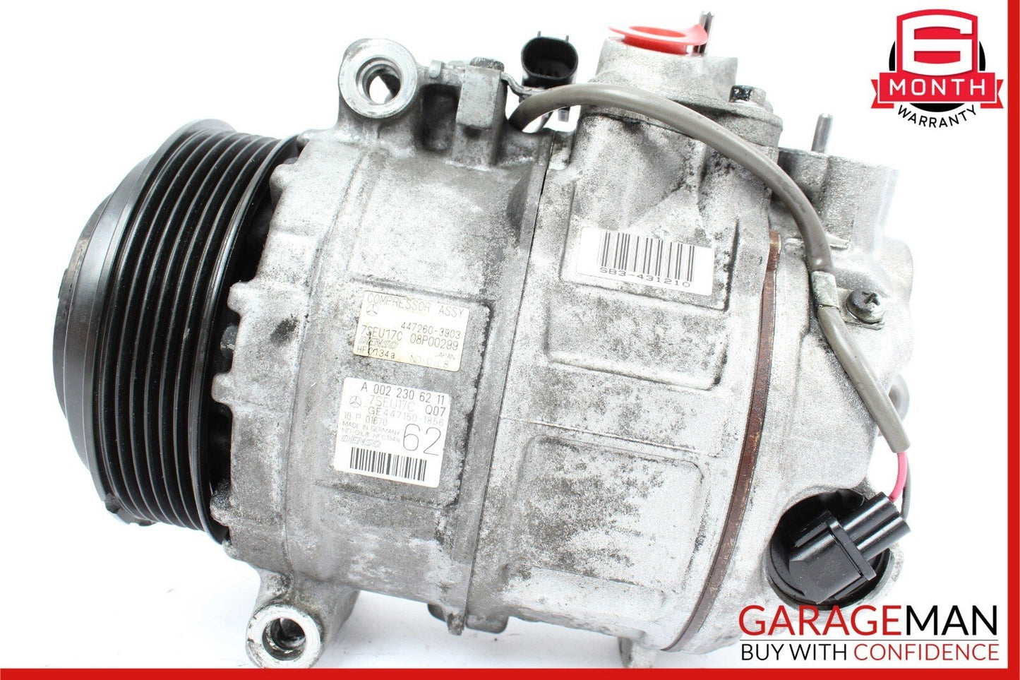 11-14 Mercedes W221 S500 S550 CL550 A/C AC Air Conditioning Compressor Pump OEM