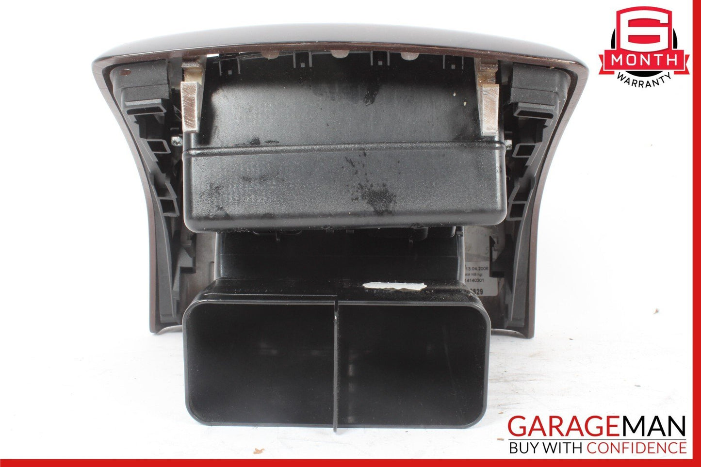07-13 Mercedes W221 S550 Rear Center Console AC A/C Air Vent Trim Panel Wood OEM