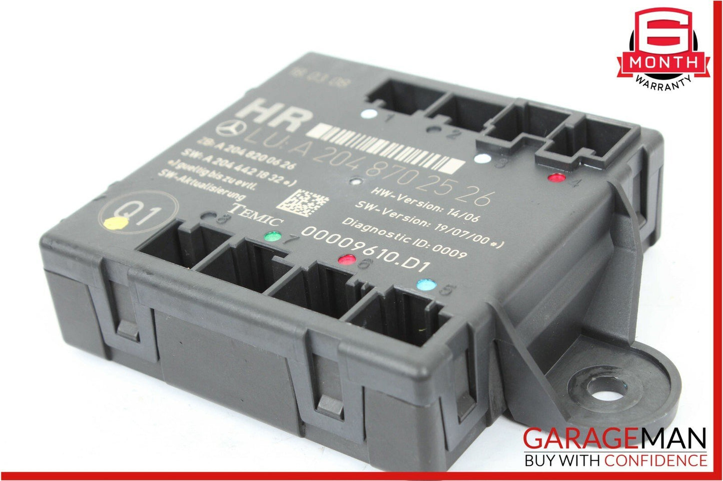 08-14 Mercedes W204 C300 Rear Right Passenger Side Door Controller Module Unit