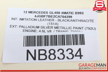 06-13 Mercedes X164 GL450 4MATIC Headlight Control Switch Module 1645453504 OEM