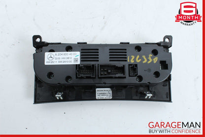 12-14 Mercedes W204 C350 AC A/C Climate Temperature Heater Switch Control Beige