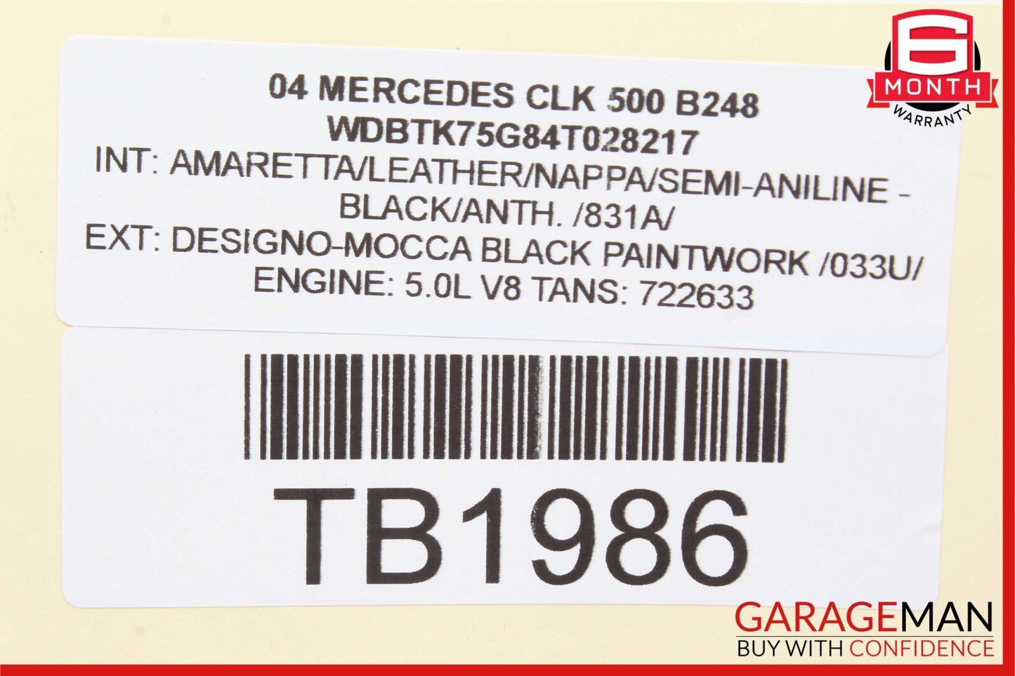 03-11 Mercedes W209 CLK500 Front Right Side Door Window Regulator Motor OEM