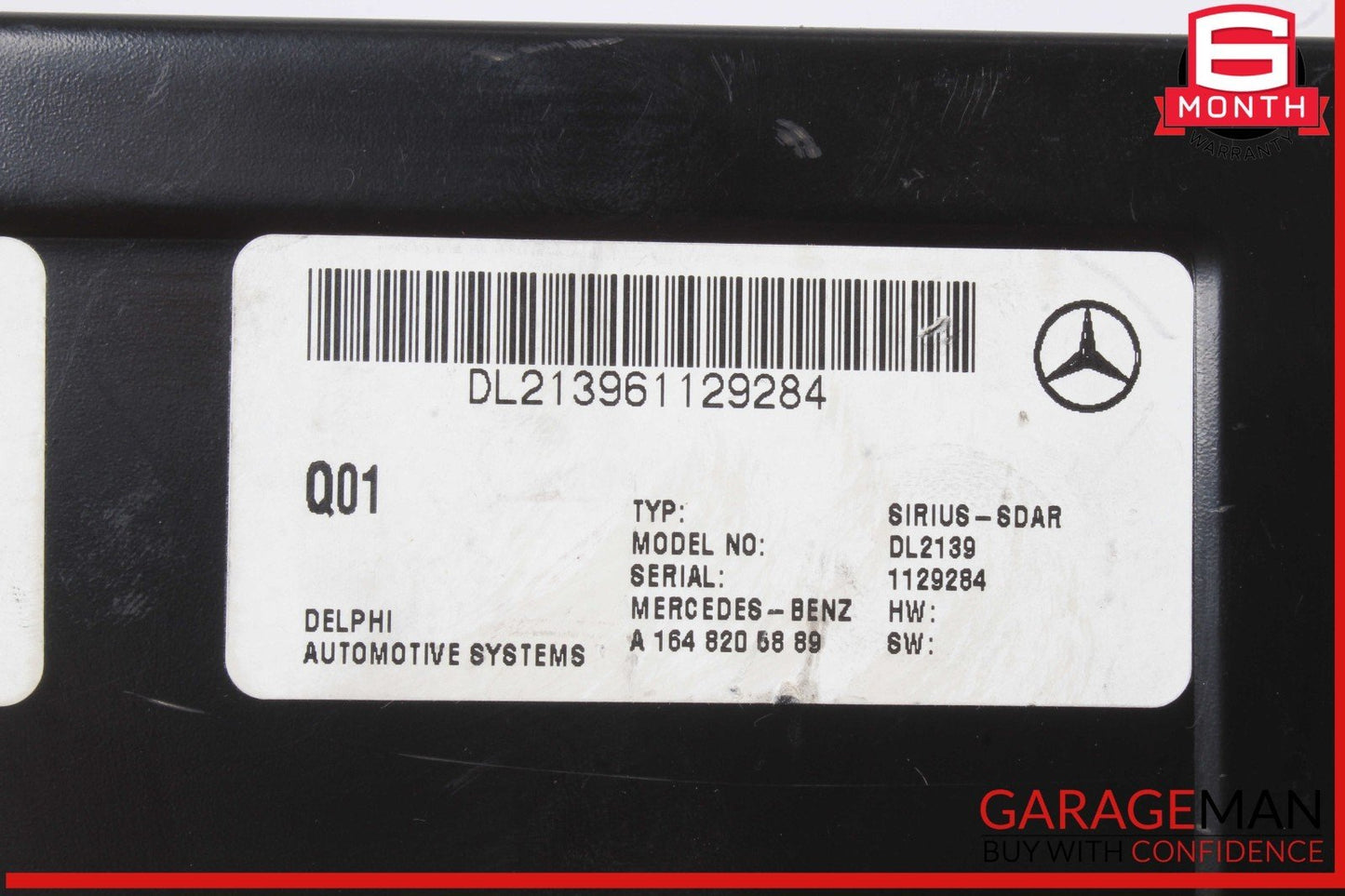 03-11 Mercedes X164 GL450 4MATIC Sirius Satellite Radio Receiver 1648205889 OEM