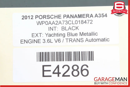 10-15 Porsche Panamera 970 TPMS Tire Pressure Control Module 7PP907283 OEM