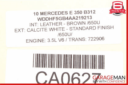 10-13 Mercedes W212 E550 E550 Safety SRS Control Module Unit OEM