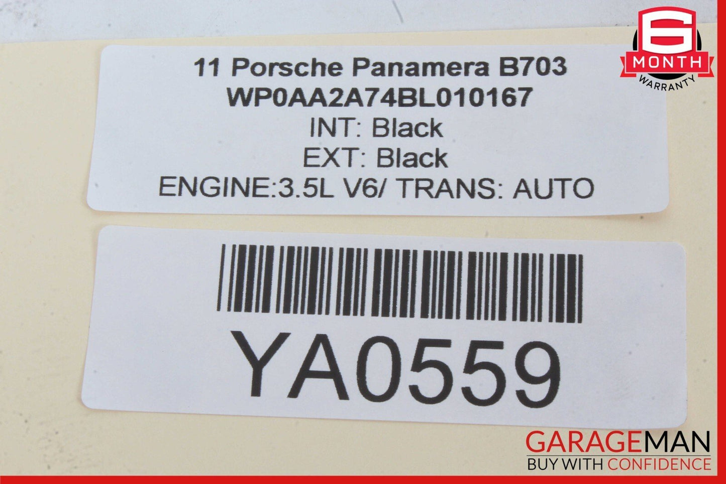 10-18 Porsche Panamera 970 Rear Left Side Door Lock Latch Actuator OEM