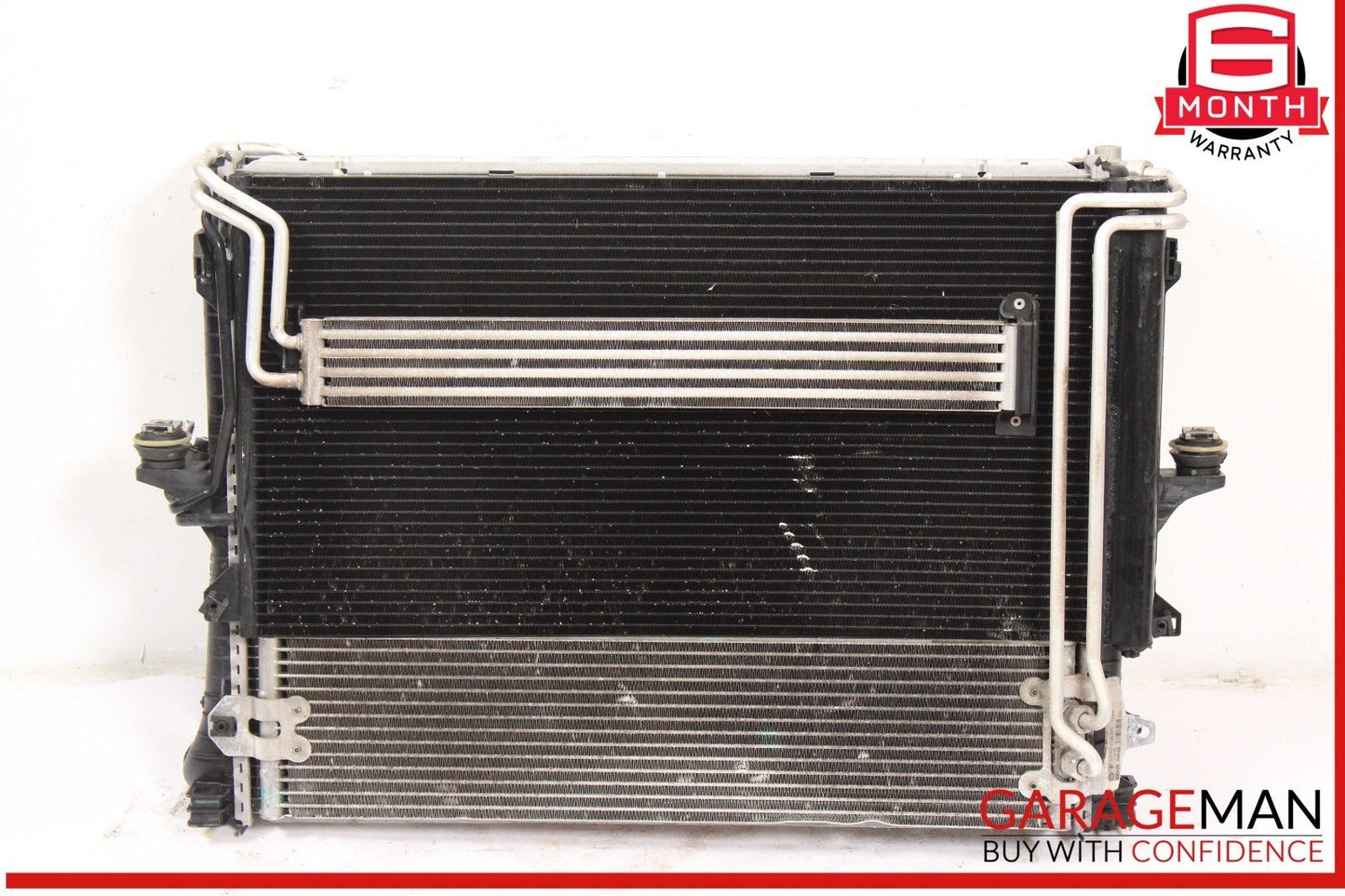 03-10 Porsche Cayenne 955 957 Engine Coolant Radiator w/ Oil Cooler Assembly OEM