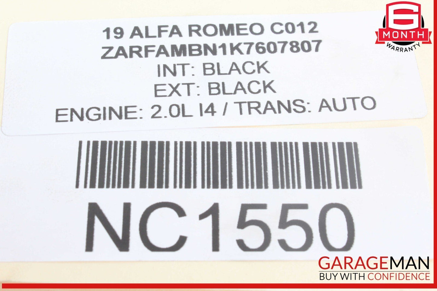 17-21 Alfa Romeo Giulia Rear Right or Rear Left Side Forward Upper Control Arm