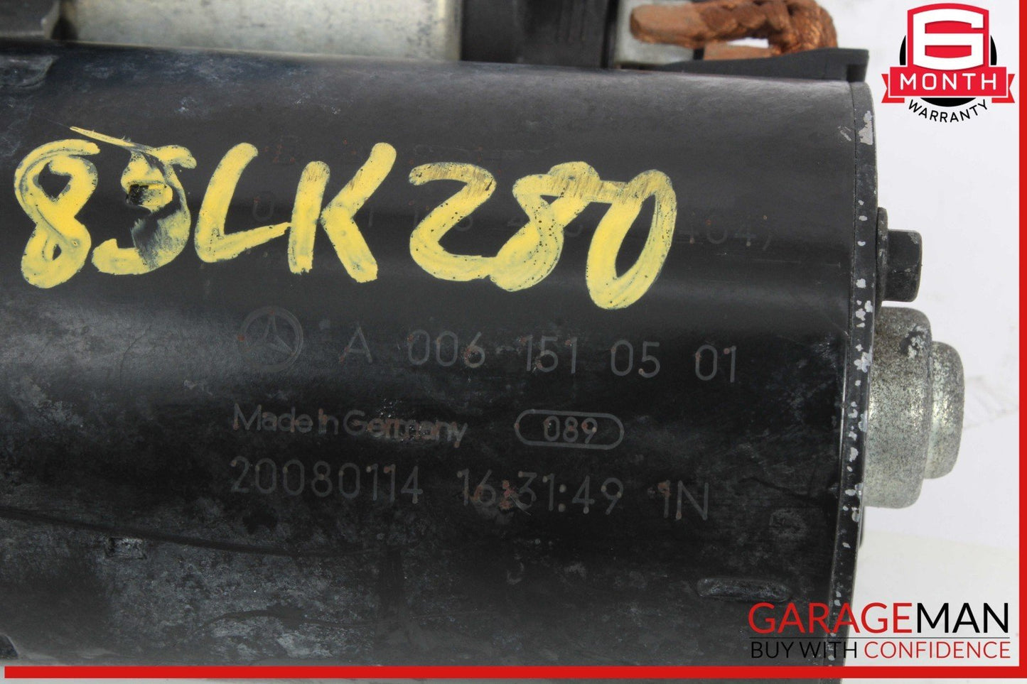 03-11 Mercedes R171 SLK280 CLS350 Bosch Engine Starter Motor 0061510501 OEM