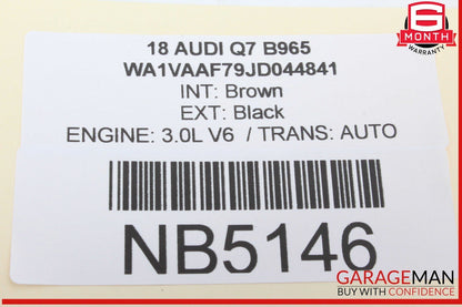 17-24 Audi Q7 Front Smart Keyless Entry Antenna Module 4M0907247 OEM