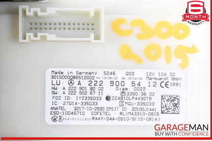 14-19 Mercedes W205 C300 S550 GLC350 Keyless Go Entry Control Module Unit OEM