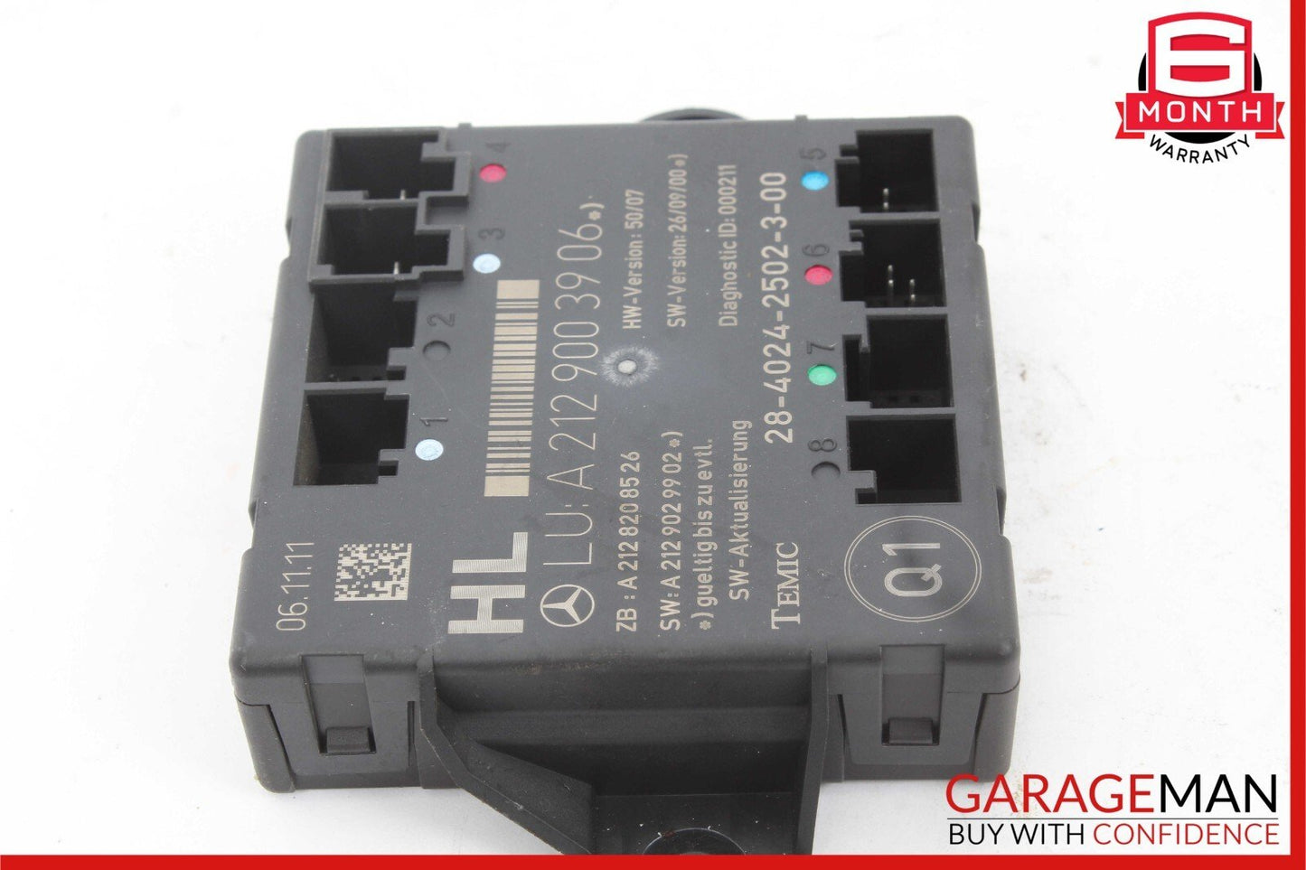 08-18 Mercedes E350 C250 C300 CLS400 Rear Left Side Door Control Module Unit