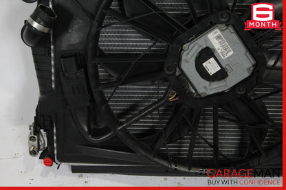 03-06 Mercedes R230 SL500 Engine Motor Cooling Radiator Fan Shroud A/C Condenser