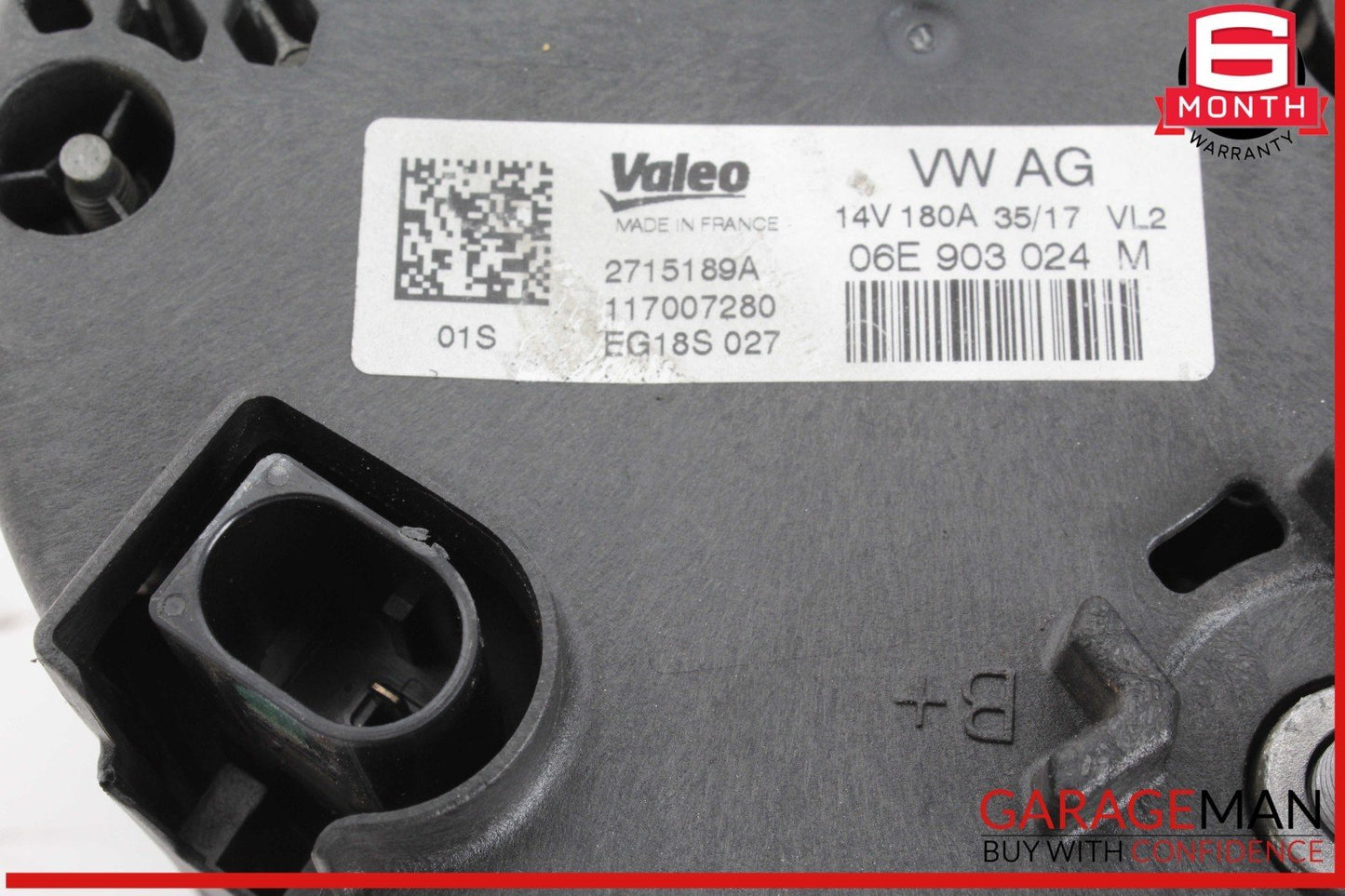 16-18 Audi A6 A7 Engine Alternator Generator Valeo 06E903024M OEM
