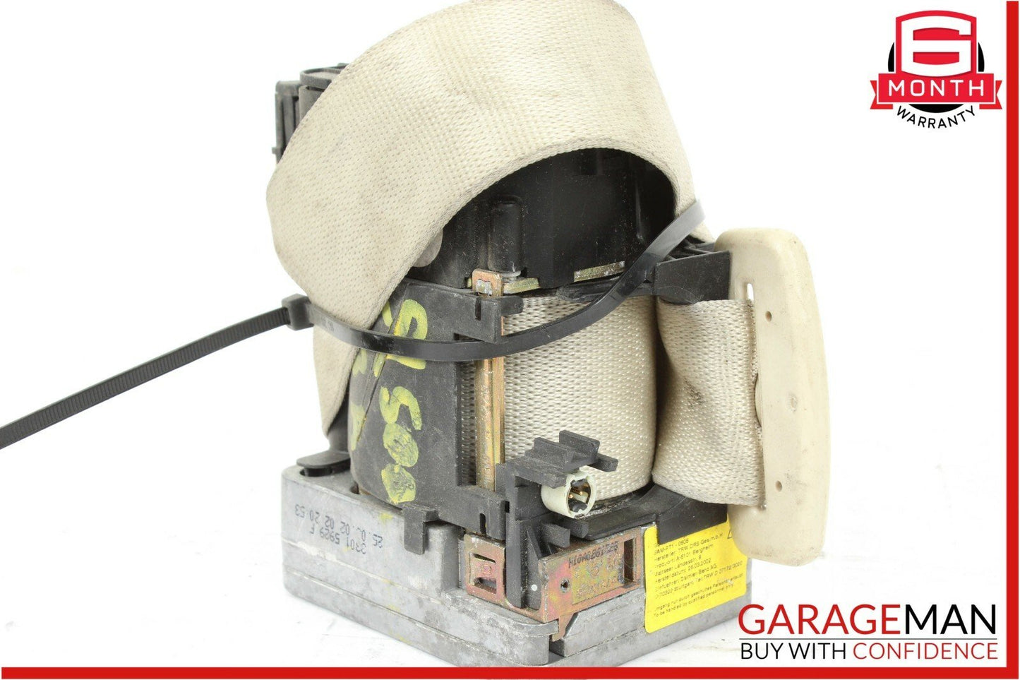 03-06 Mercedes R230 SL500 Front Right Side Seat Belt Seatbelt Retractor Beige