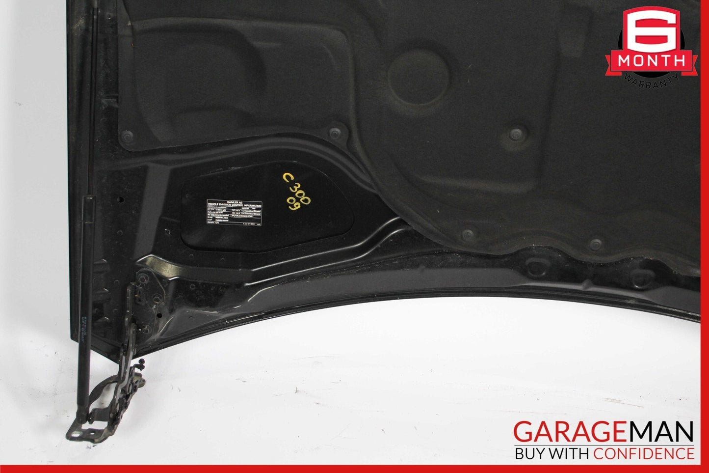 08-11 Mercedes W204 C250 C300 Front Hood Bonnet Panel Assembly Black OEM